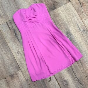 Express Strapless Sweetheart Pink Mini Dress Size 2 🌸